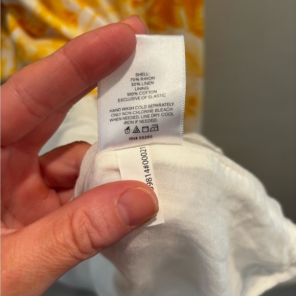 Express Yellow and White Sleeveless Ruffled Maxi Dress floral vacation whimsical - Picture 14 of 14